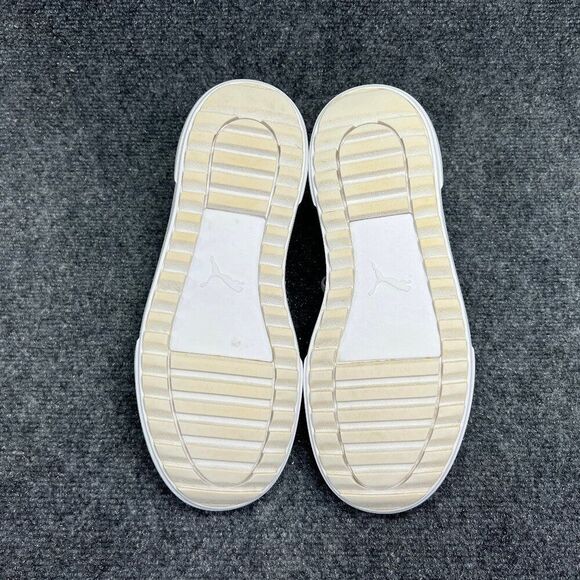 Puma Kaia Platform Shoes Women's 8 White Leather Lace Up Athletic Retro Sneakers - Picture 10 of 12